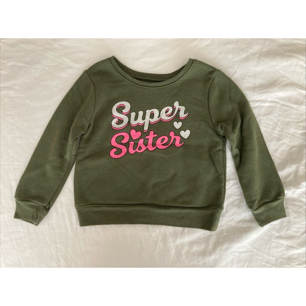 24 Months Garanimals baby girl clothes - 1 piece sweater | sister theme